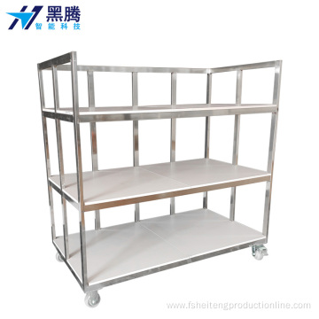 Stainless steel multi-layer material cart